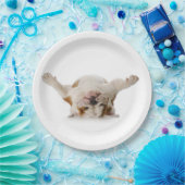 アップサイドダウンブルドッグ紙プレート ペーパープレート (パーティー)