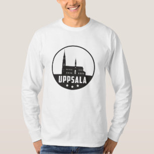 アップサラスウェーデンシティスカイラインシティの景おもしろい観贈与 Tシャツ
