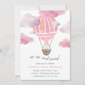 アップザエア子供の誕生日パーティの招待状 招待状 (正面)