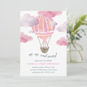 アップザエア子供の誕生日パーティの招待状 招待状 (スタンド正面)