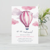 アップザエア子供の誕生日パーティの招待状 招待状 (スタンド正面)