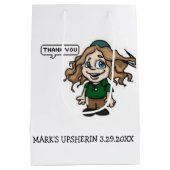 アップシェリンクラフツパーティー用品抱き枕 ミディアムペーパーバッグ (裏面)