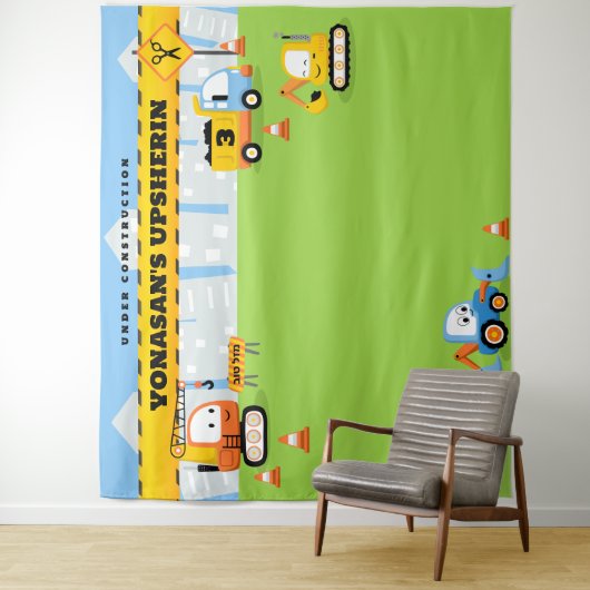 アップシェリンパーソナライズされたかわいい建築背景 タペストリー (インサイチュ)