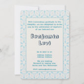 アップシェリン初のヘアカットのユダヤ人少年の誕生日 招待状 (正面)