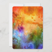 アップシェリン最初のヘアカットのユダヤ人の少年の3歳の誕生日I 招待状 (裏面)