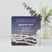 アップシャーリン 初髪切り ユダヤ教の男の子の3歳の誕生日 招待状 (スタンド正面)