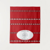 アップショップテーブポップ・アートのルバナークリスマスマーケットストール タペストリー (正面)