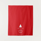 アップショップテーブポップ・アートのルバナークリスマスマーケットストール タペストリー (正面)