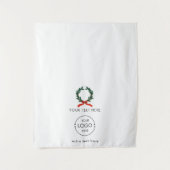 アップショップテーブポップ・アートのルバナークリスマスマーケットストール タペストリー (正面)