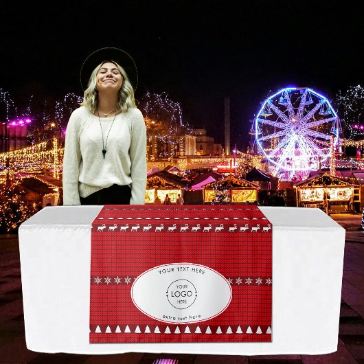 アップショップテーブポップ・アートのルバナークリスマスマーケットストール タペストリー