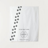 アップショップテーブポップ・アートのルランナーサインビジネスペットベンダー タペストリー (正面)