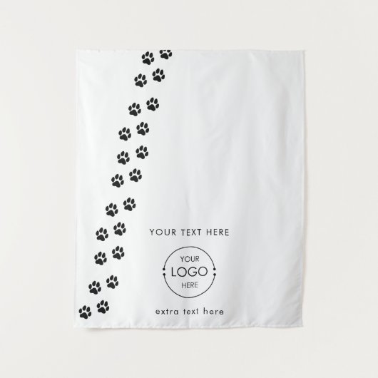 アップショップテーブポップ・アートのルランナーサインビジネスペットベンダー タペストリー (正面)