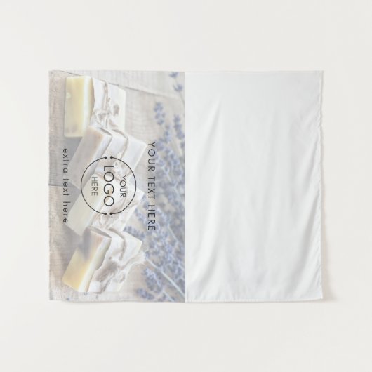 アップショップテーブポップ・アートのルランナーサインビジネスロゴの写真 タペストリー (正面(横))