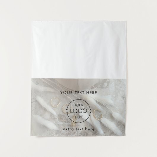 アップショップテーブポップ・アートのルランナーサインロゴジュエリーベンダ タペストリー (正面)