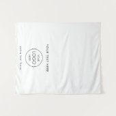 アップショップテーブポップ・アートのルランナーバナービジネスロゴ文字 タペストリー (正面(横))