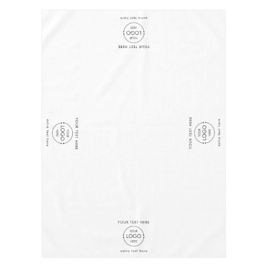 アップショップテーブポップ・アートのルランナーバナービジネスロゴ文字 テーブルクロス (正面)