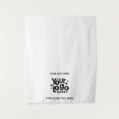 アップショップテーブポップ・アートのルランナーバナービジネス文字ロゴ タペストリー (正面)