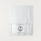 アップショップテーブポップ・アートのルランナーバナーロゴパターン文字 タペストリー (正面)