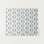 アップショップテーブポップ・アートのルランナーバナーロゴパターン タペストリー (正面(横))