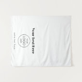 アップショップテーブポップ・アートのルランナーバナーロゴレトロ文字 タペストリー (正面(横))