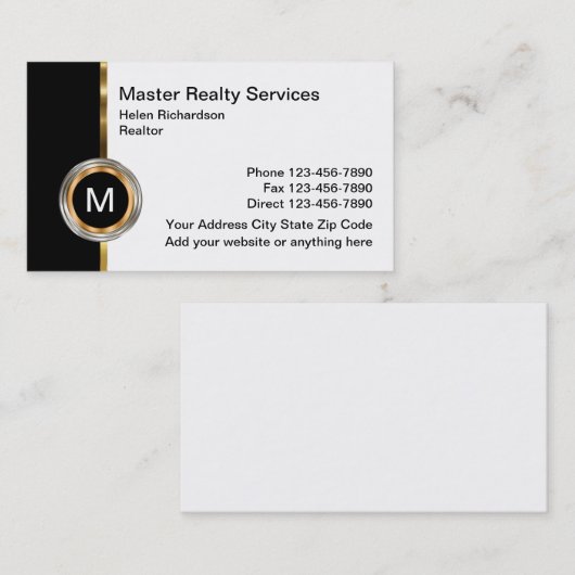 アップスケー実在ルエステートデザイン 名刺 (正面/裏面)