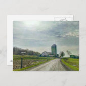 アップステート・ニューヨークのフィンガー湖の農場 ポストカード (正面/裏面)