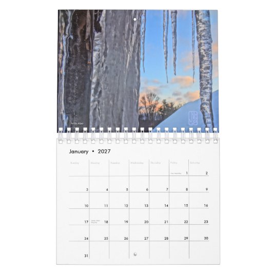 アップステートNew York Seasons Small Spiral Bound Calend カレンダー (1月 2027)