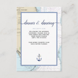 アップス#Nauticalル南#Floridaイベント/ #Wedding エンクロージャーカード