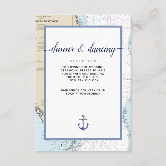 アップス#Nauticalル南#Floridaイベント/ #Wedding エンクロージャーカード (正面)