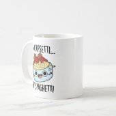 アップセ食べッティスパゲティおもしろいフードパンなし コーヒーマグカップ (正面左)