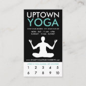 アップタウンのヨガのロイヤリティ ロイヤリティカード (正面)