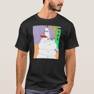 アップタウンの雪だるま Tシャツ