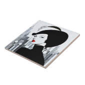 アップタウンエレガントガールニューヨークハイソサエティ タイル (側面)