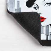 アップタウンエレガントガールニューヨークハイソサエティ マウスパッド (コーナー)