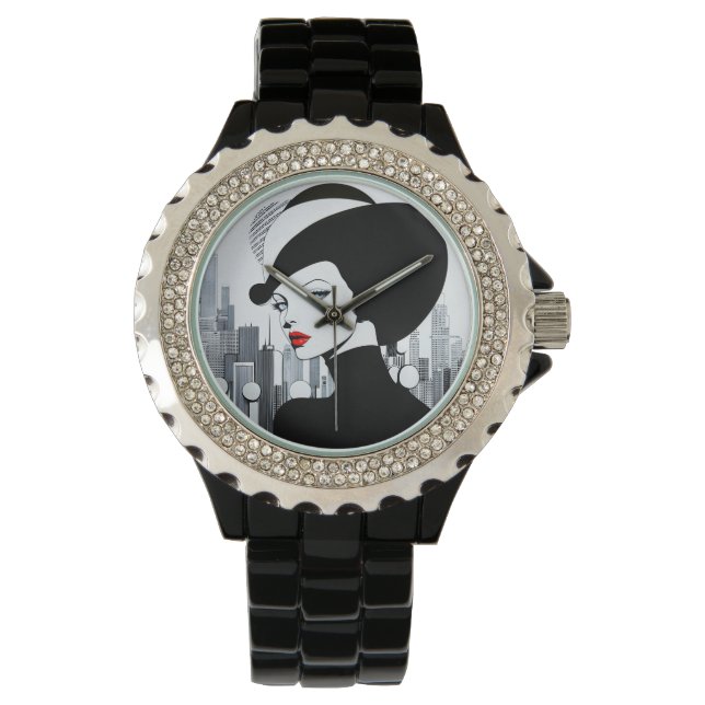 アップタウンエレガントガールニューヨークハイソサエティ 腕時計 (正面)