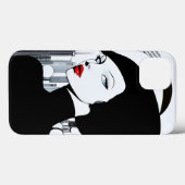 アップタウンエレガントガールニューヨークハイソサエティ Case-Mate iPhoneケース (裏面 (横))