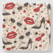 アップタウンガール ストーンコースター (正面)