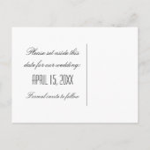 アップタウングラムこうもりハロウィーン日付ポストカードを保存 案内ポストカード (裏面)