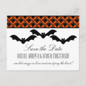 アップタウングラムこうもりハロウィーン日付ポストカードを保存 案内ポストカード (正面)