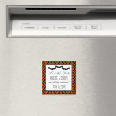 アップタウングラムこうもりハロウィーン日付マグネットを保存 マグネット (インサイチュ (食洗機))