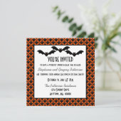 アップタウングラムこうもりハローウィンパーティ招待状 招待状 (スタンド正面)