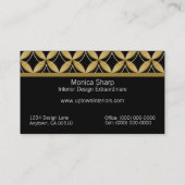 アップタウングラムビジネスカード、金ゴールド 名刺 (裏面)