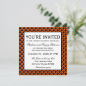 アップタウングラムファンシーハローウィンパーティ招待状 招待状 (スタンド正面)