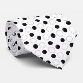 アップタウンブリスネクタイ、白黒 ネクタイ (ロール)