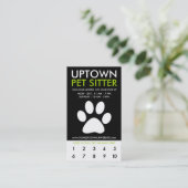 アップタウンペット付き添いのロイヤリティ ロイヤリティカード (スタンド正面)