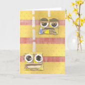 アップダウンヨーヨーグリーティングカード カード (黄色い花)