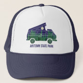 アップテント付きキャンパポップ・アートのーバンカスタム文字グラフィック キャップ (正面)