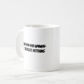 アップデートありがとう コーヒーマグカップ (正面左)