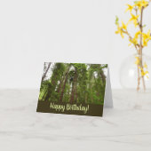 アップトゥレッドウッズハッピーバースデー カード (黄色い花)