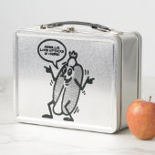 アップドッグパニーユーモアのあるホットドッグ10代の メタルランチボックス (インサイチュ)